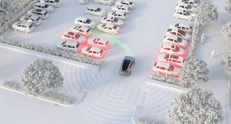 Rendering of car automatic parking