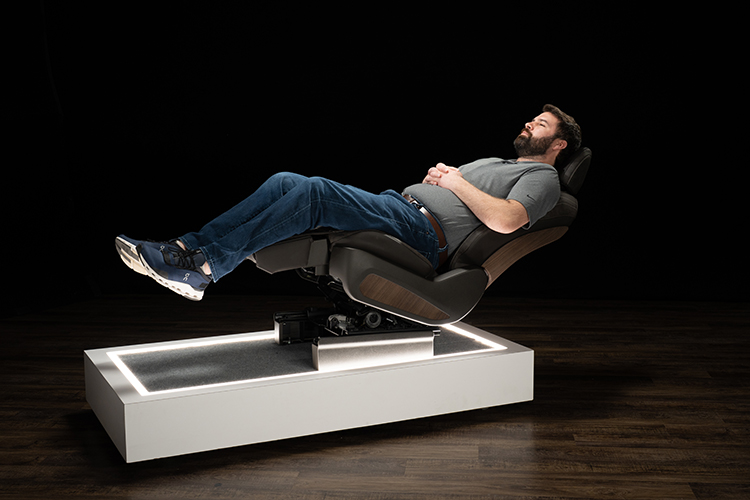 Person reclining sitting on ZG Lounger