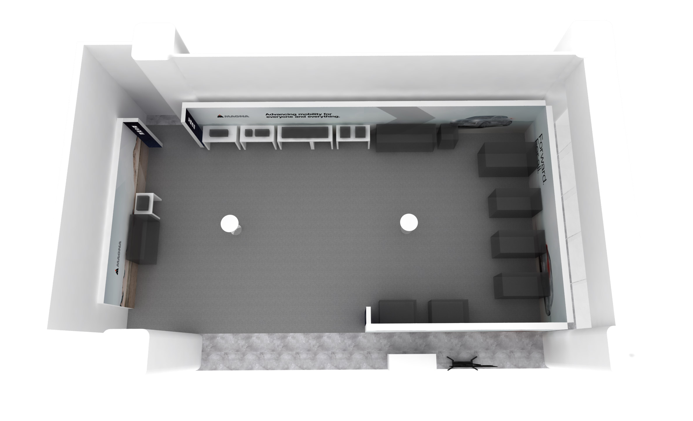 Floor plan for Magna Tech Day at Xiaomi