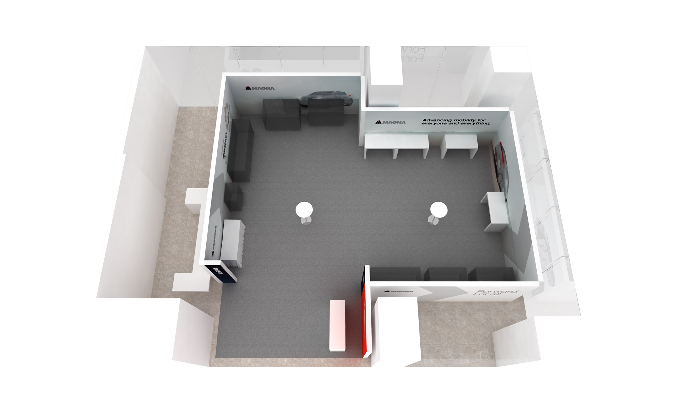 Floor plan for Magna Tech Day at Xiaomi