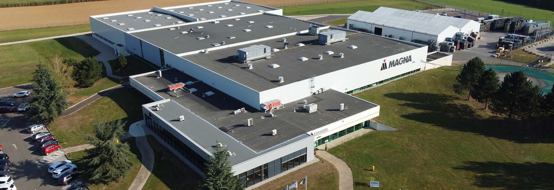 Overhead view of Magna facility in Langres, France