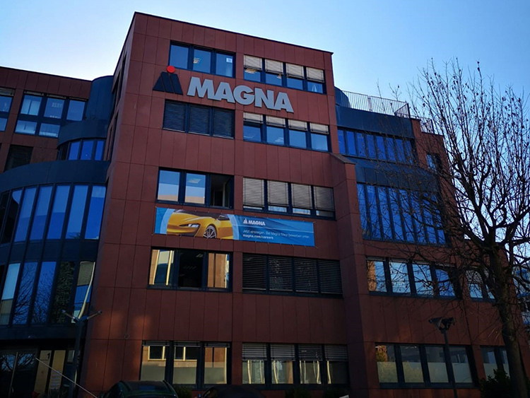 Exterior of Magna Steyr Engineering Center in Sindelfingen, Germany