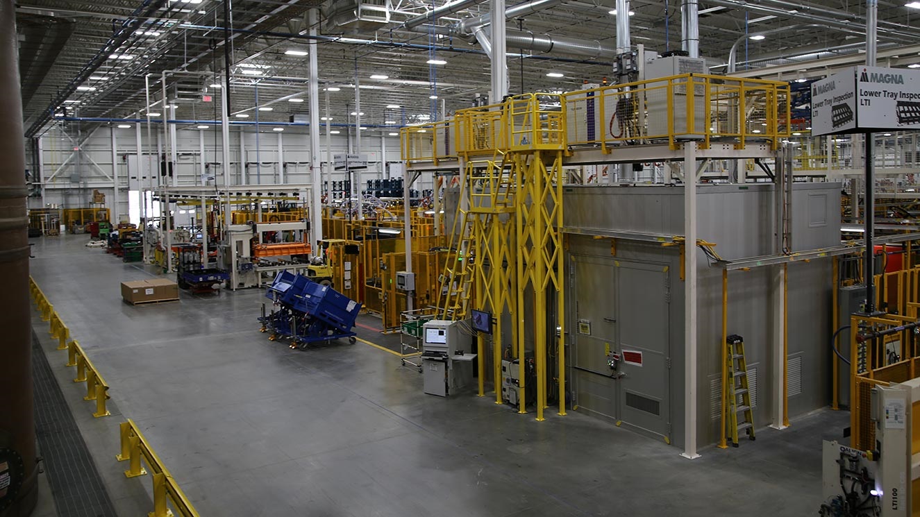 Interior of MEVS facility in St. Clair, Michigan