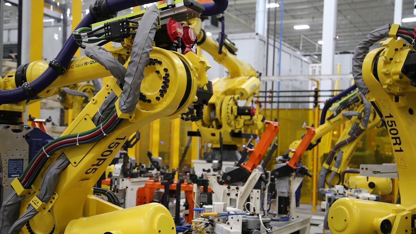 Robot in MEVS facility in St. Clair, Michigan