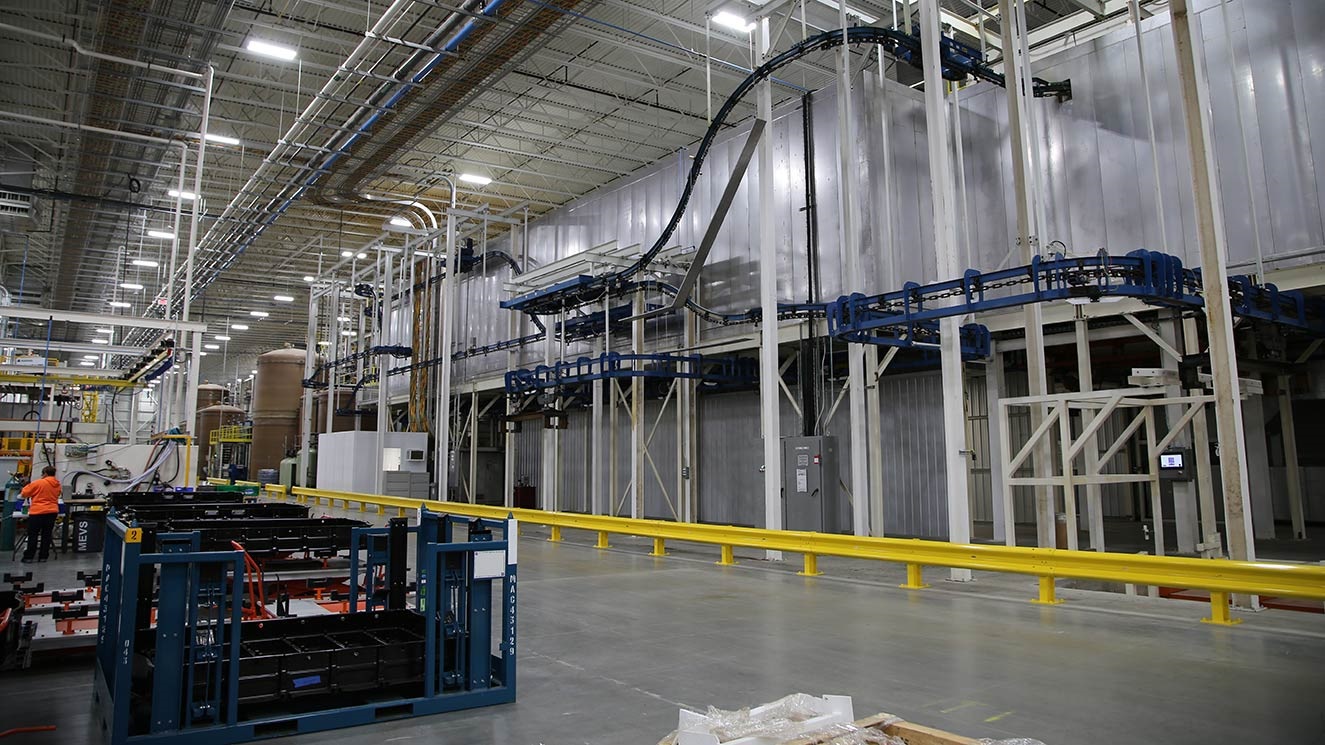Interior of MEVS facility in St. Clair, Michigan