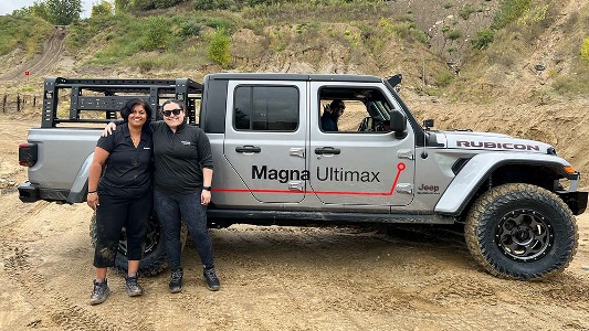 Photo of Magna team prepares to compete in the  2022 Rebelle Rally