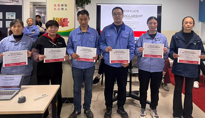 Recipients holding the Don Walker Scholarship Program Award