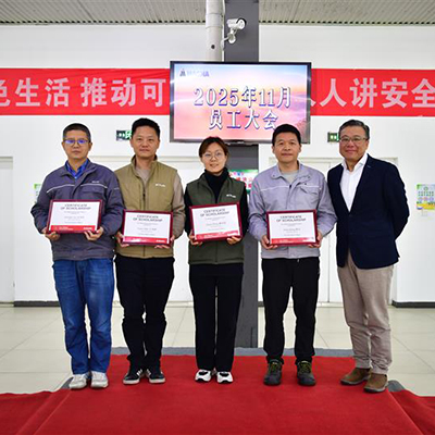 Recipients receiving the Don Walker Scholarship Program Award