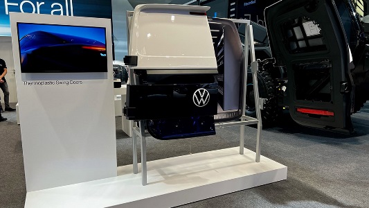 Photo of Magna Thermoplastic Rear Swing Doors Opened