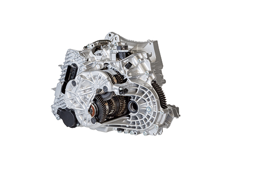 Picture of the side view of Magna Powertrain TS 7DCT300 Dual Clutch Transmission