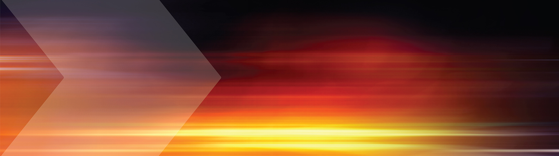 Abstract image of sunset with transparent chevron coming in from right hand side