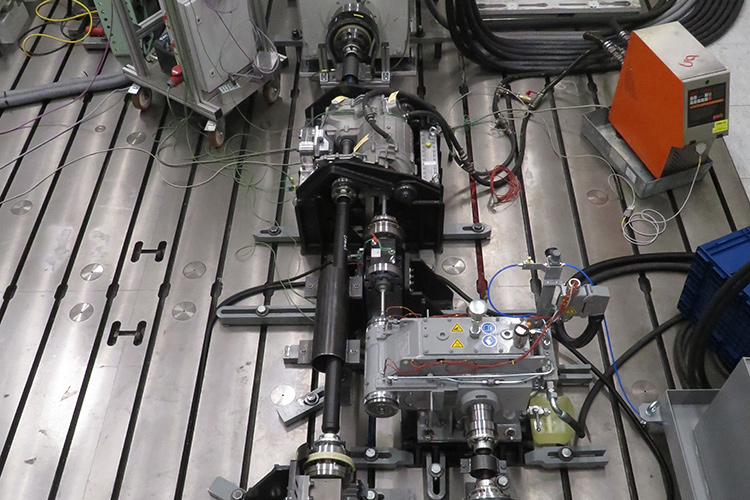 Testing equipment used for Gearbox and Driveline Testing in a manufacturing facility