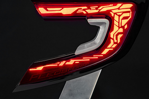 Picture of a FlecForm panel for a tail light