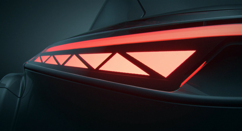 View of vehicle tail lights using the FlecsForm