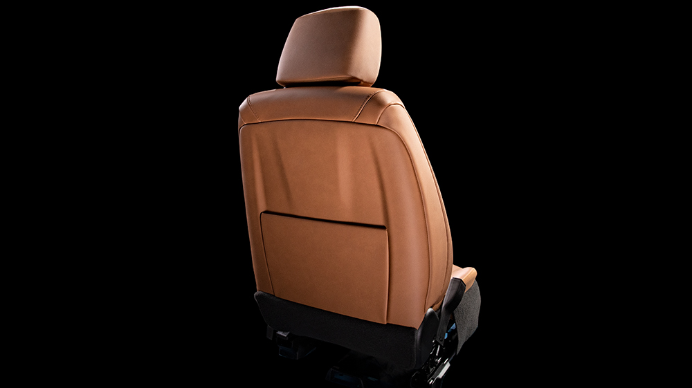 Back panel of bucket seat from a vehicle