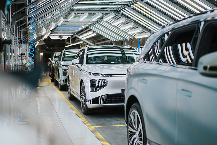 Vehicles on as Assembly Line