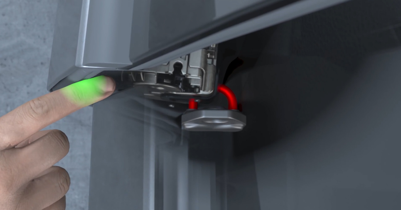 Close up of the SmartLatch in a vehicle