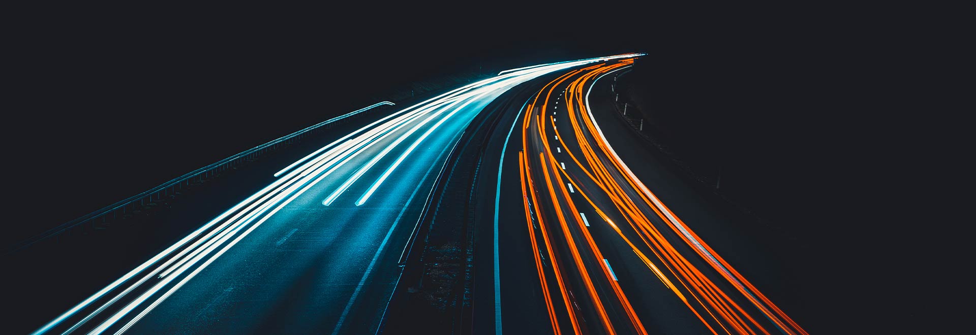 Picture of futuristic Road blue and red MAGNA