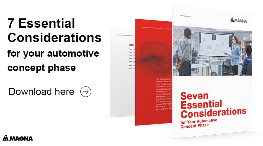 Whitepaper from Magna 7 Considerations for an automotive concept phase
