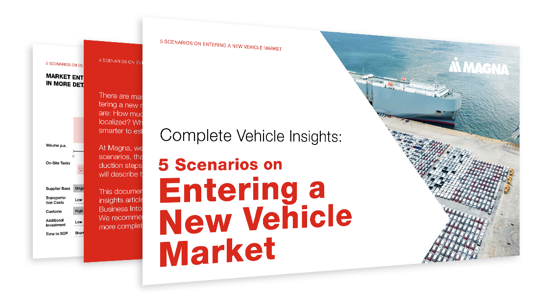 5 Scenarios on Entering a New Vehicle Market - Whitepaper from Magna