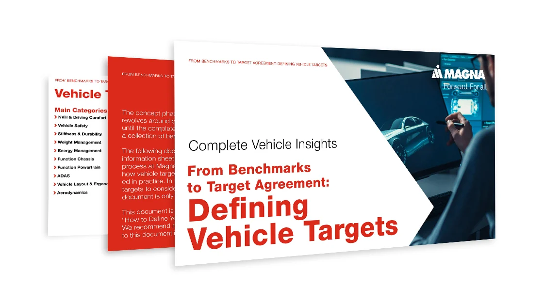 Guidd for Defining Smart Vehicle Targets from Magna