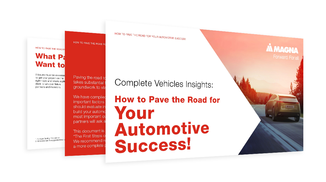 Checklist from Magna for Your Automotive Success