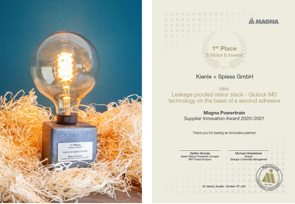 Certificate with lightbulb