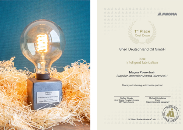 Certificate with lightbulb