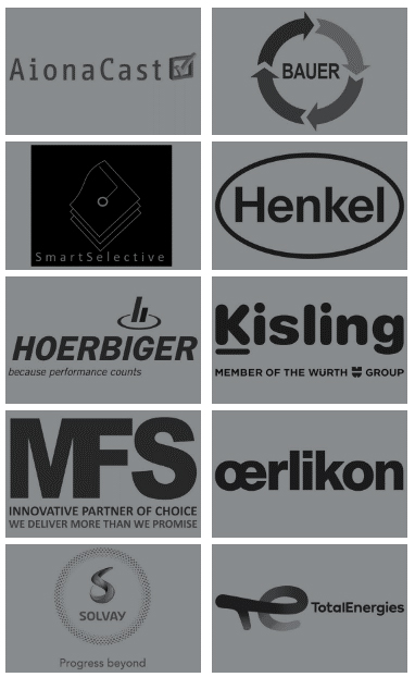 Group of company logos